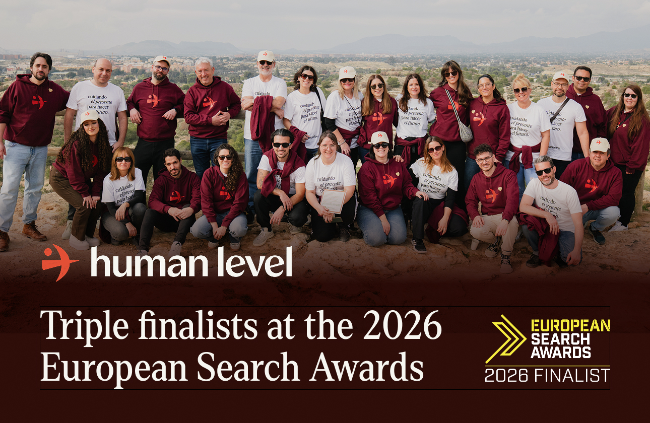 Image: Organic Leadership and Results: Human Level, Triple Finalist at the 2026 European Search Awards